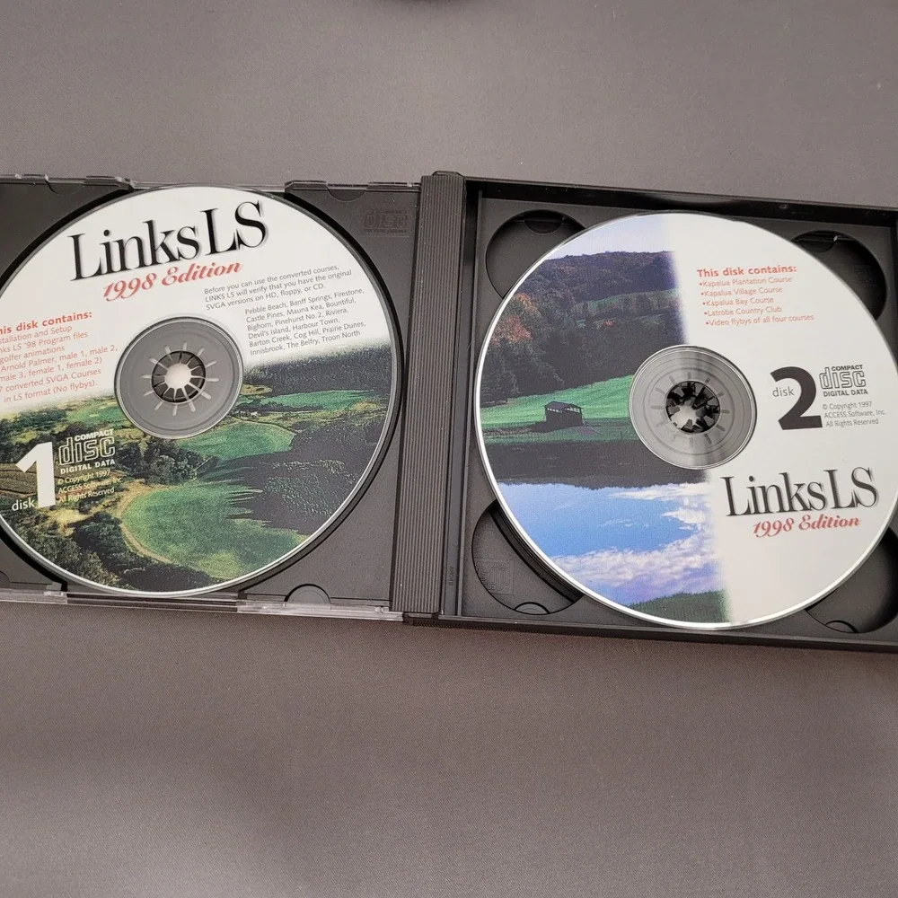Links LS 1998 Edition Arnold Palmer (PC CD-ROM, 1997) 4-Disc Set